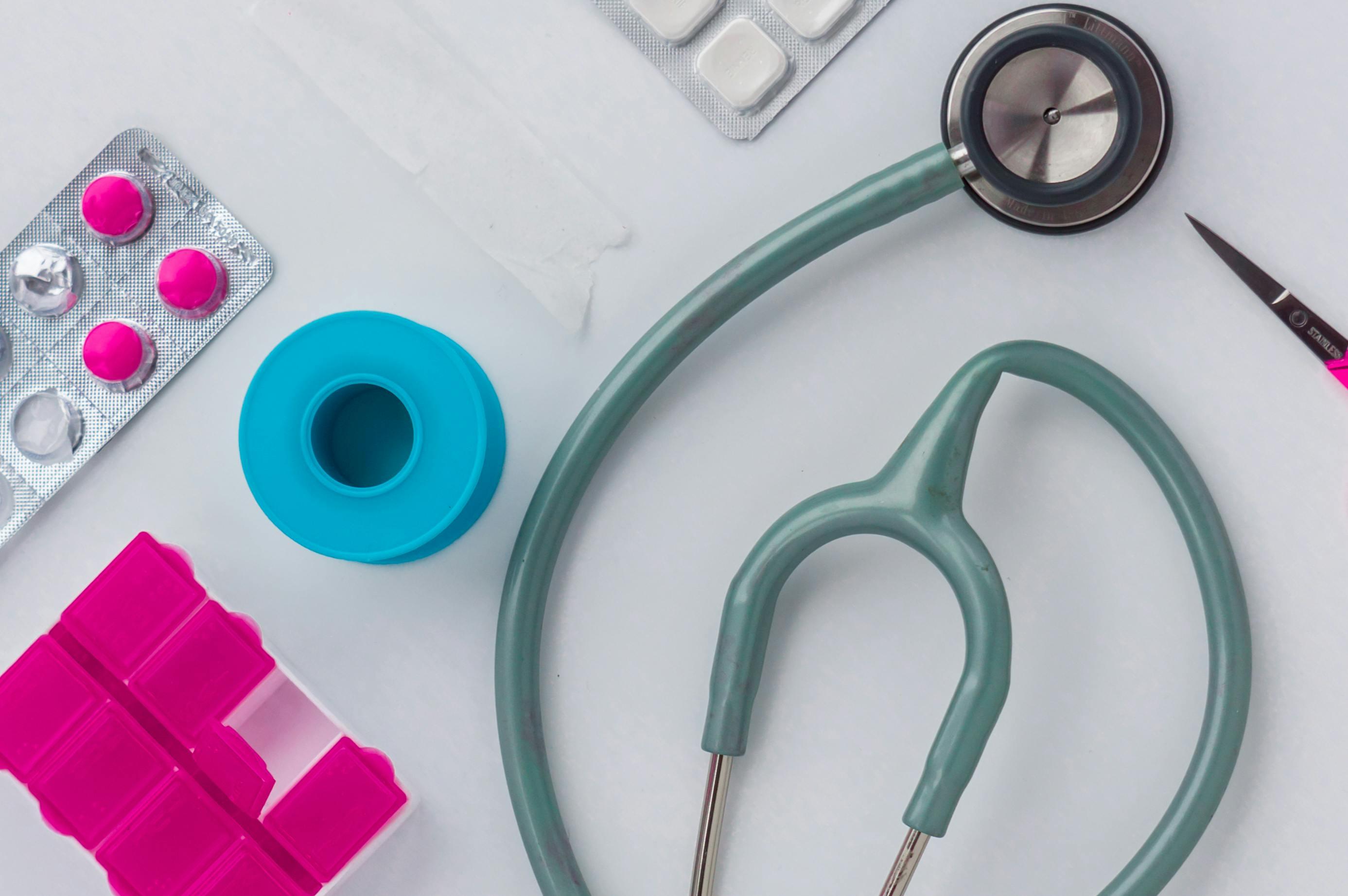 Medical supplies background